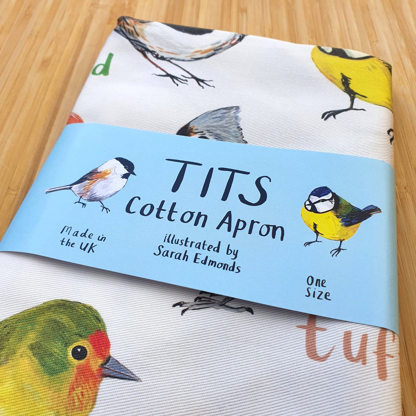 Tits Bird Cotton Apron