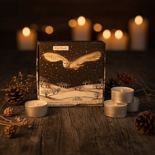 Wildlife Range  | 9 Scented Tealights | Owl Design