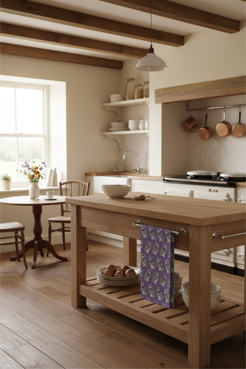 Owl Design | Tea Towel | Perkins & Morley