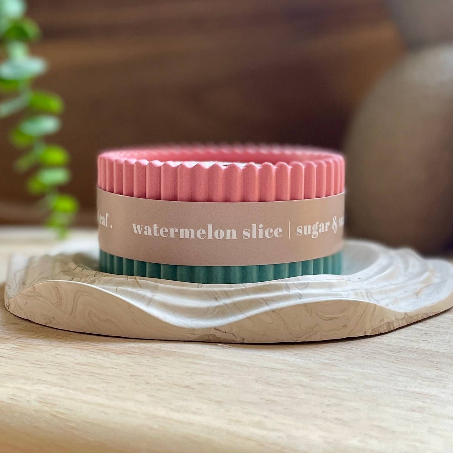 Watermelon Soy Wax Colourful Candle | Fruity Scented Candle