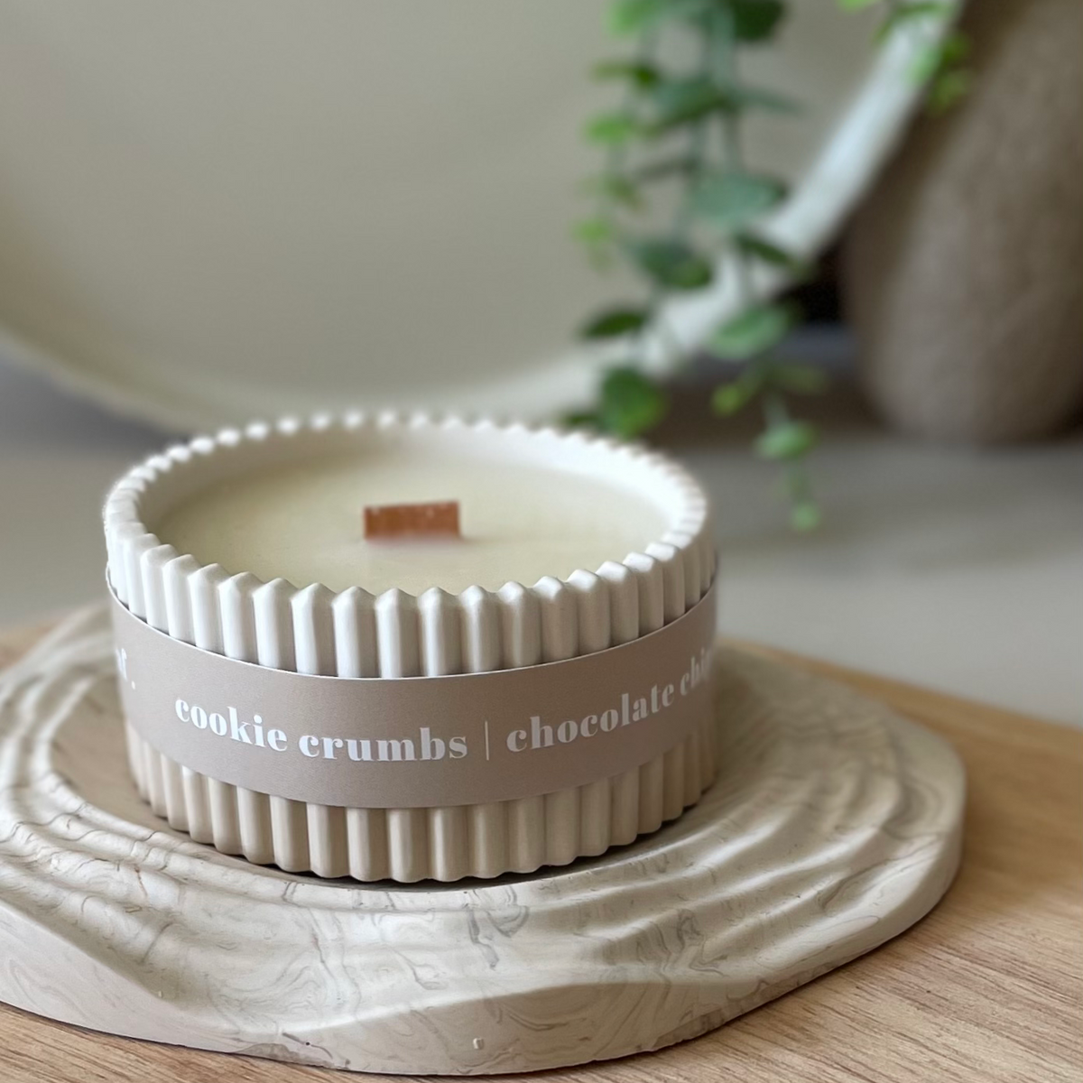 Cookie Crumbs | Stoneware Soy Wax Candle | Scandi Inspired
