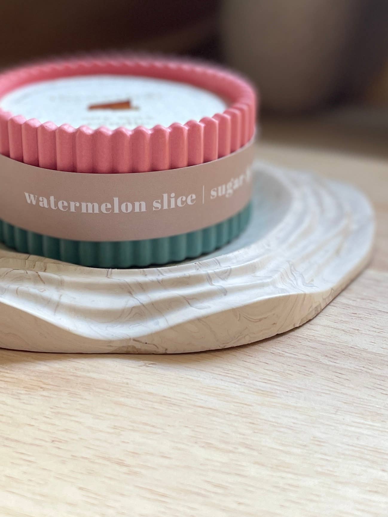 Watermelon Soy Wax Colourful Candle | Fruity Scented Candle